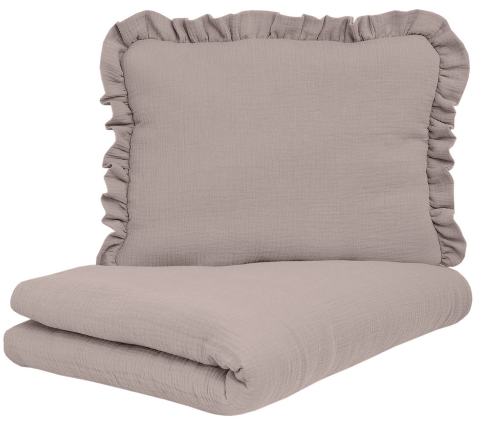Muslin Baby Bedding Set Ready to Use -Beige