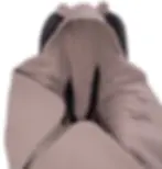 Warm Muslin Car Seat Blanket with Hood -Beige