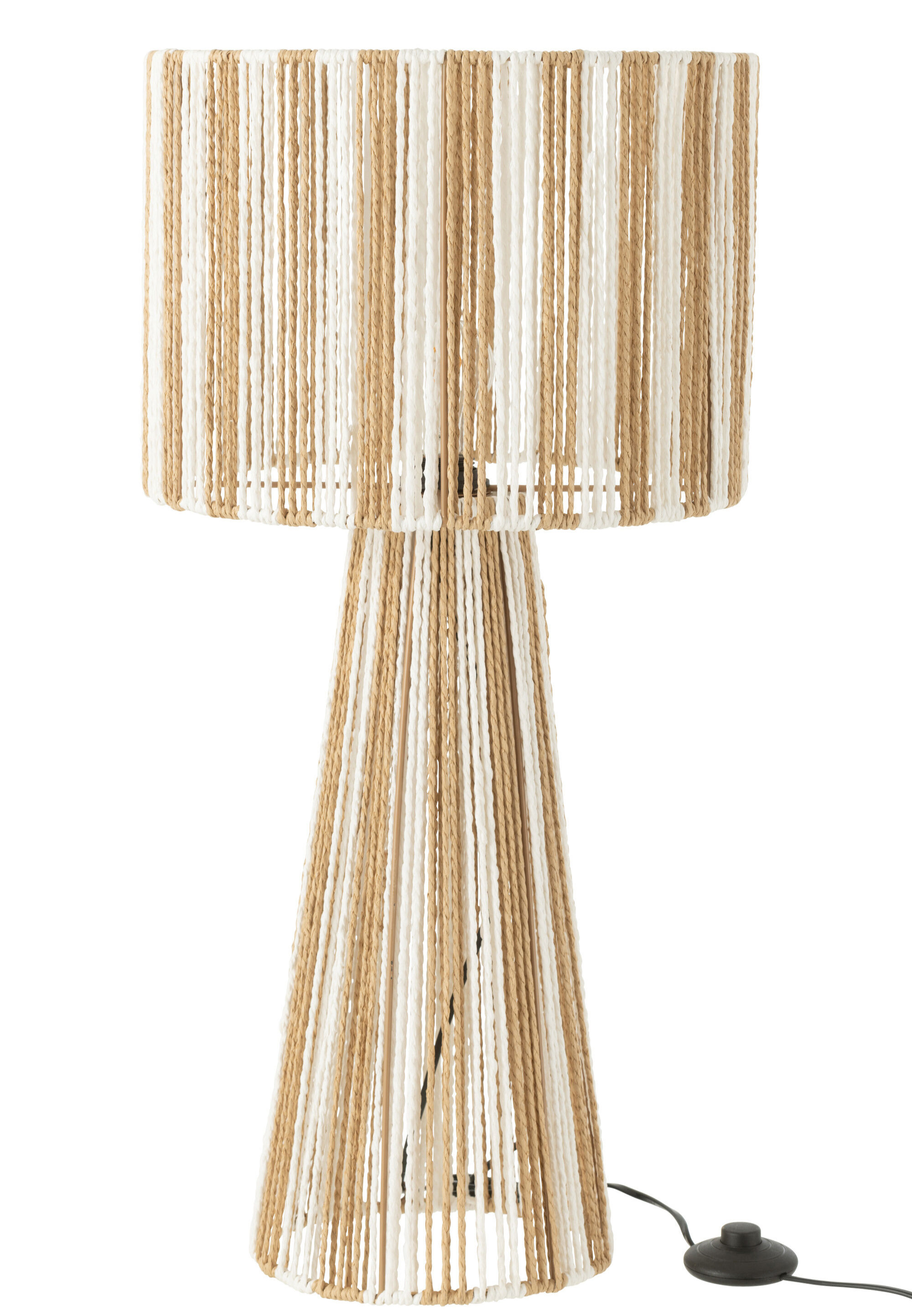 LAMPE RAYURES CORDES