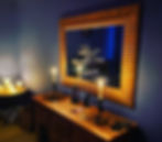 Mirror in treatment room at sensual bodyworks