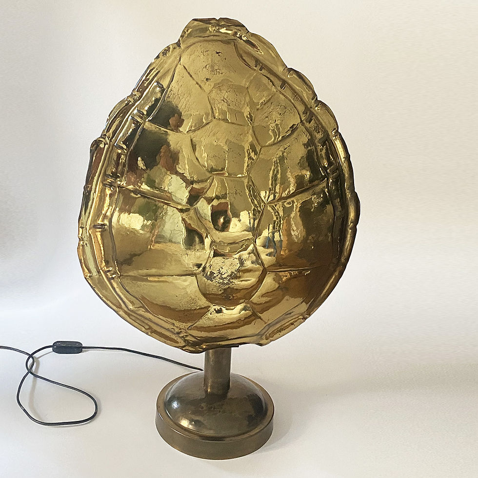 Miniature : Paire de lampes carapace de tortue dans le goût de la Maison Jansen, années 70.
