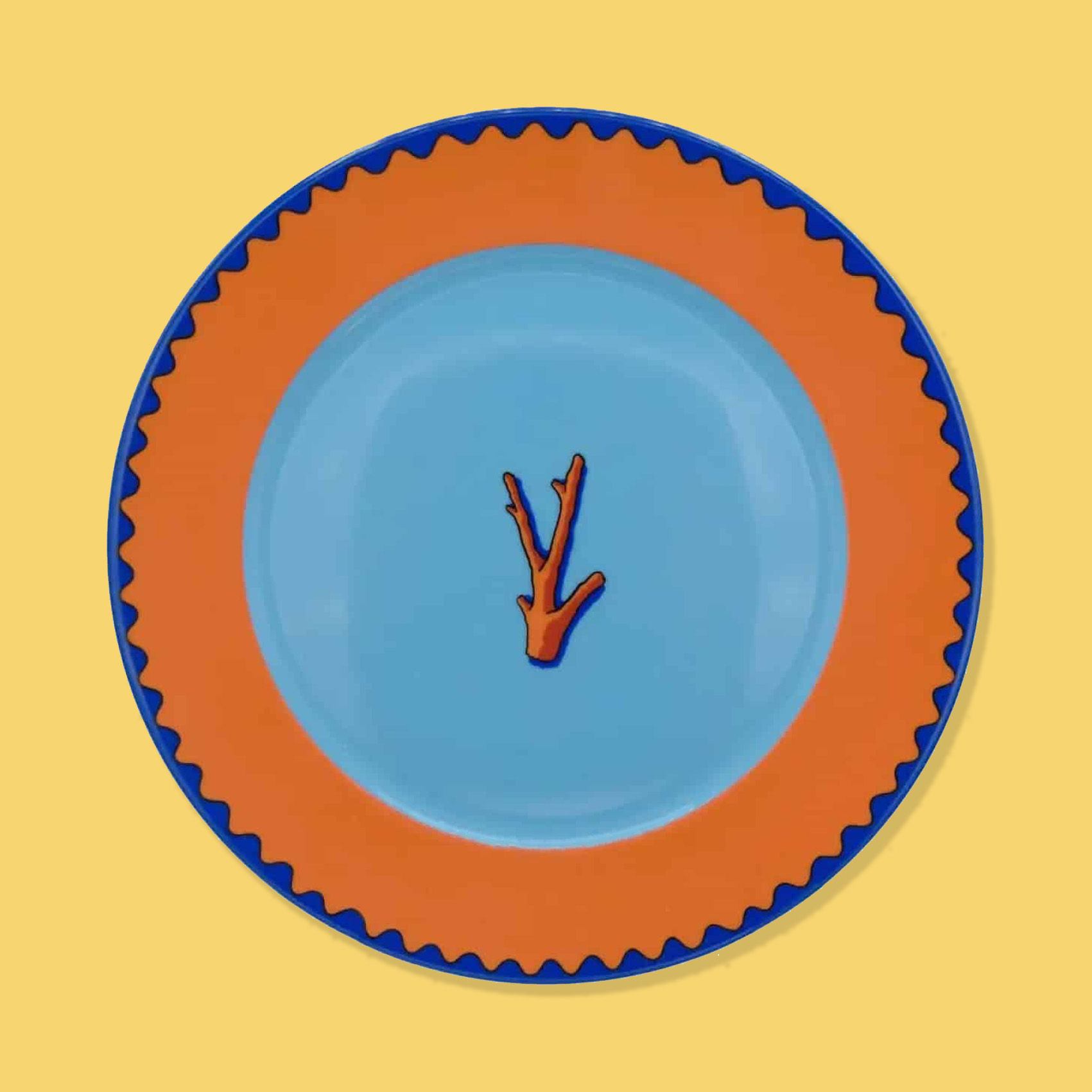 Assiette Trapani par Garouste & Bonetti pour Daum.