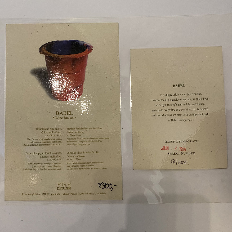 Miniature : Seau à champagne ou vase Babel par Gaetano Pesce, édition originale.