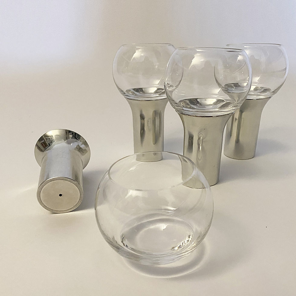 Miniature : Lot de verres 3T par Roger Tallon pour Daum.