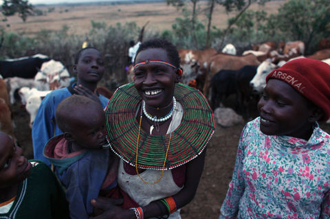 People from The Rift Valley, Kenya, film still from the documentary Wind Shadows by Carole Ryavec, Carmic Productions