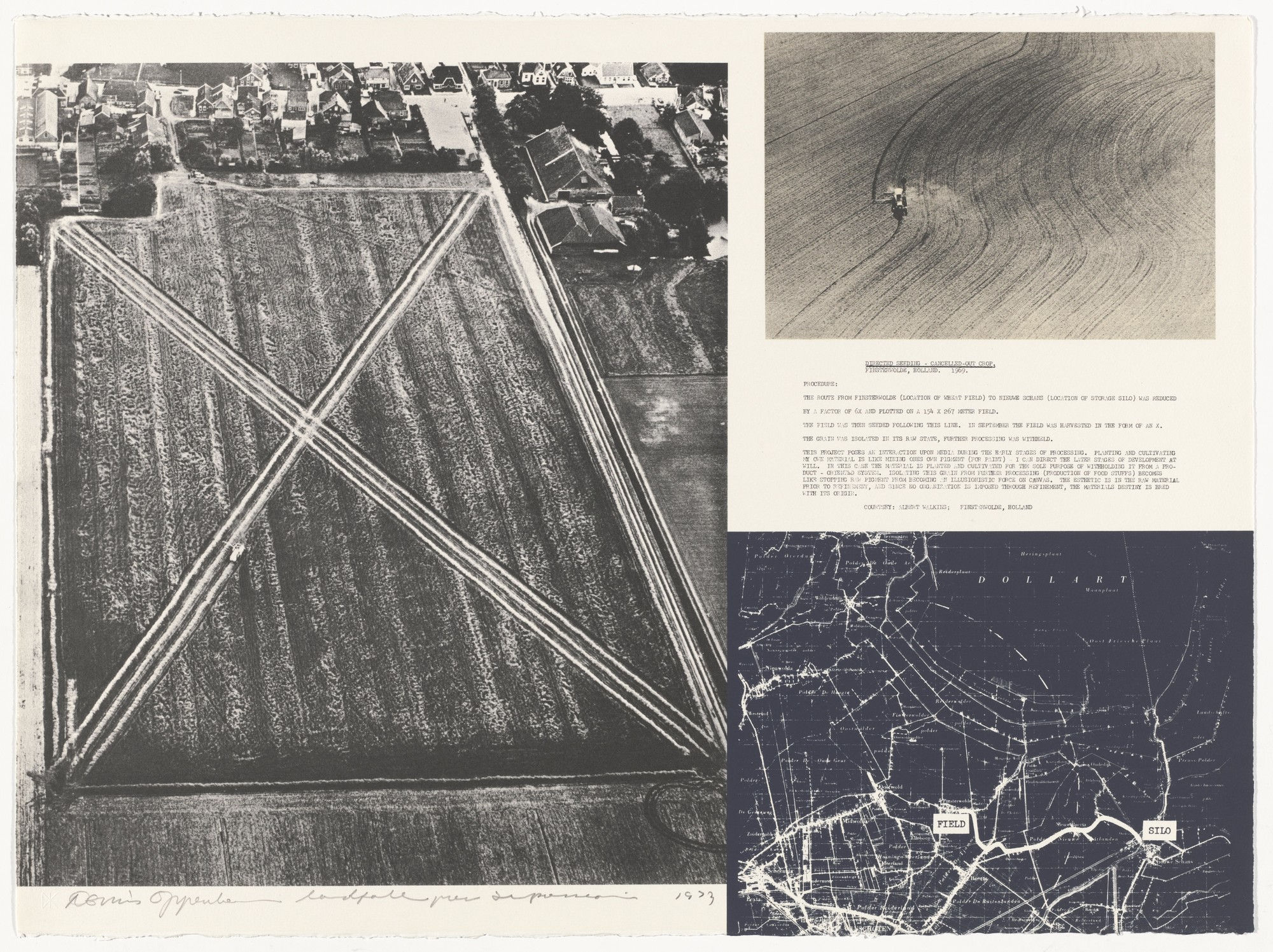 1973: “Cancelled Crop - Direct Seeding, 1969” from PROJECTS by Dennis Oppenheim