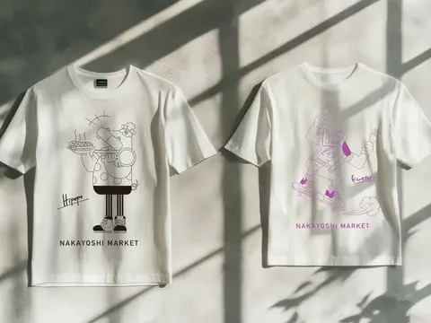 グラフィカルテイストで制作した動物キャラクターのTシャツ