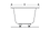 Thumbnail: Geberit rectangular bathtub Soana, duo, with feet