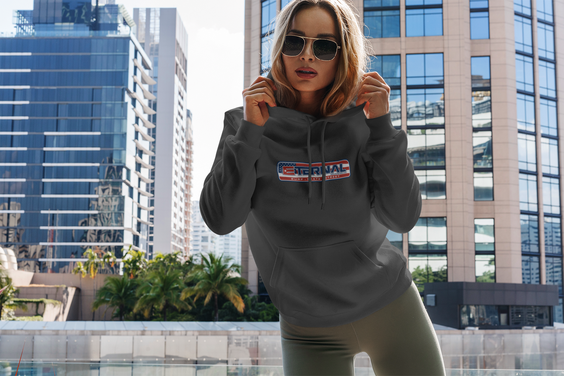 Women's Heavyweight Hoodie ETERNAL "USA"