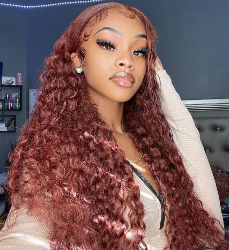 Reddish Deep Wave Wig TP