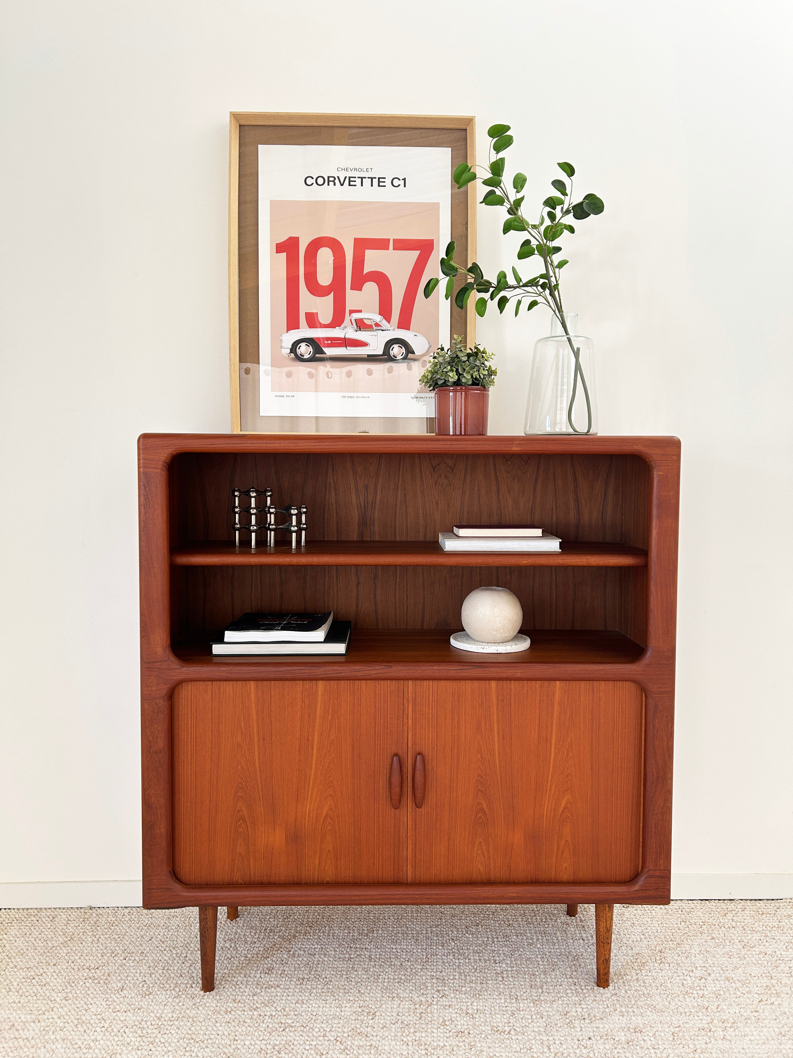 Highboard en teck Dyrlund 60's