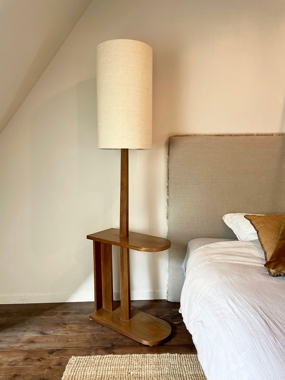 Lampadaire tablette vintage