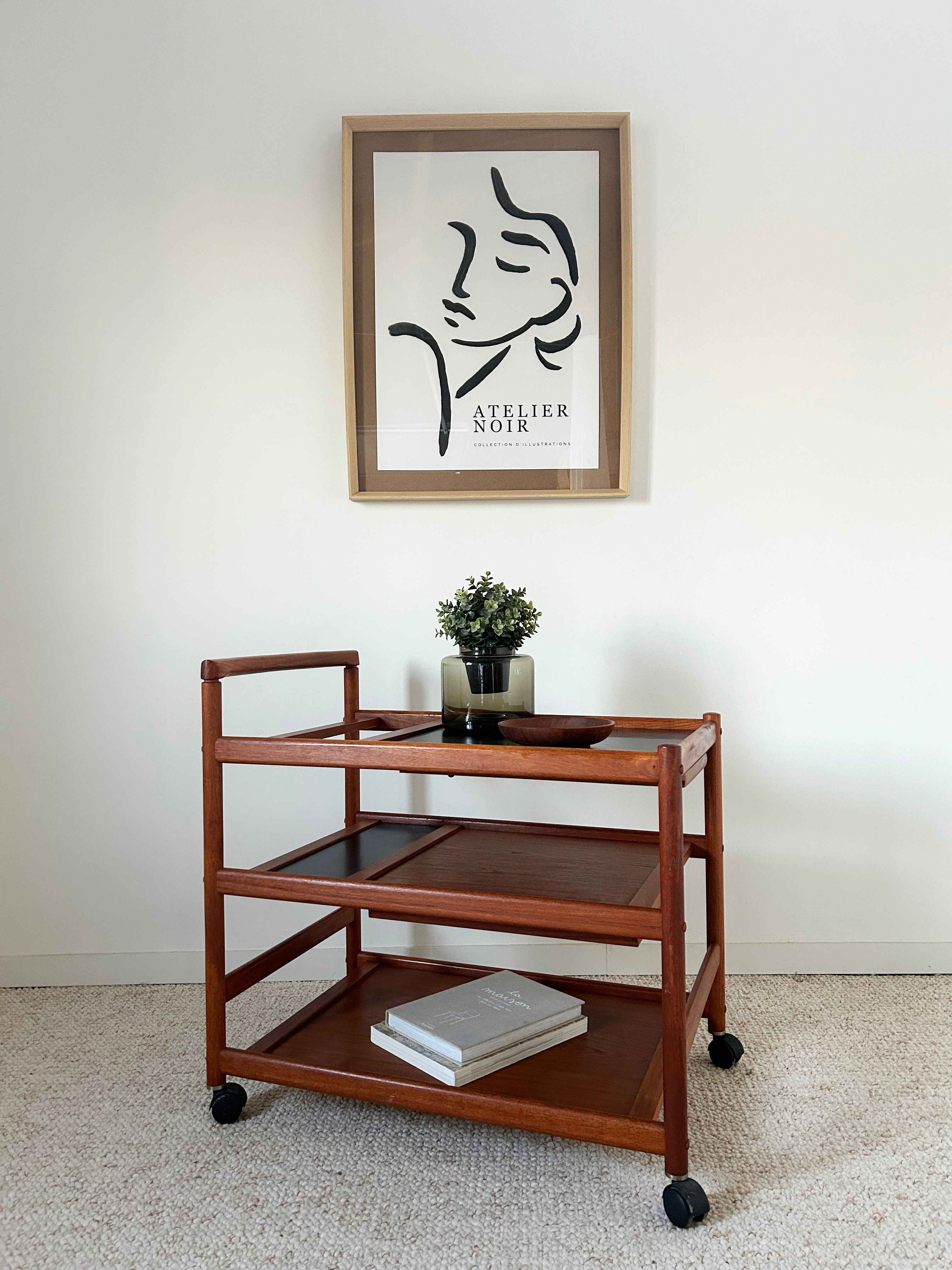 Desserte à roulettes Dyrlund 70's