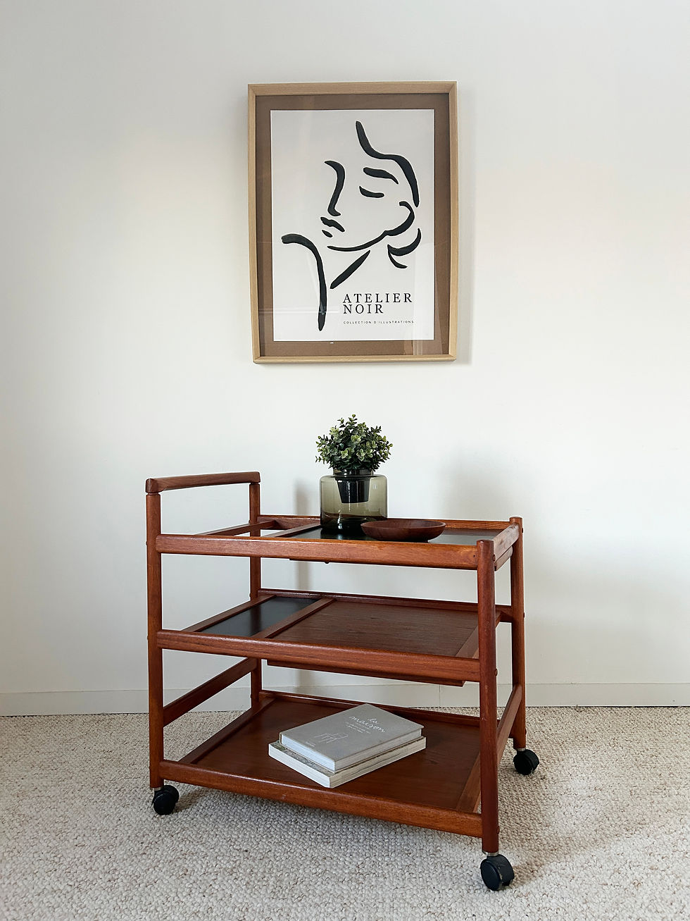 Desserte à roulettes Dyrlund 70's