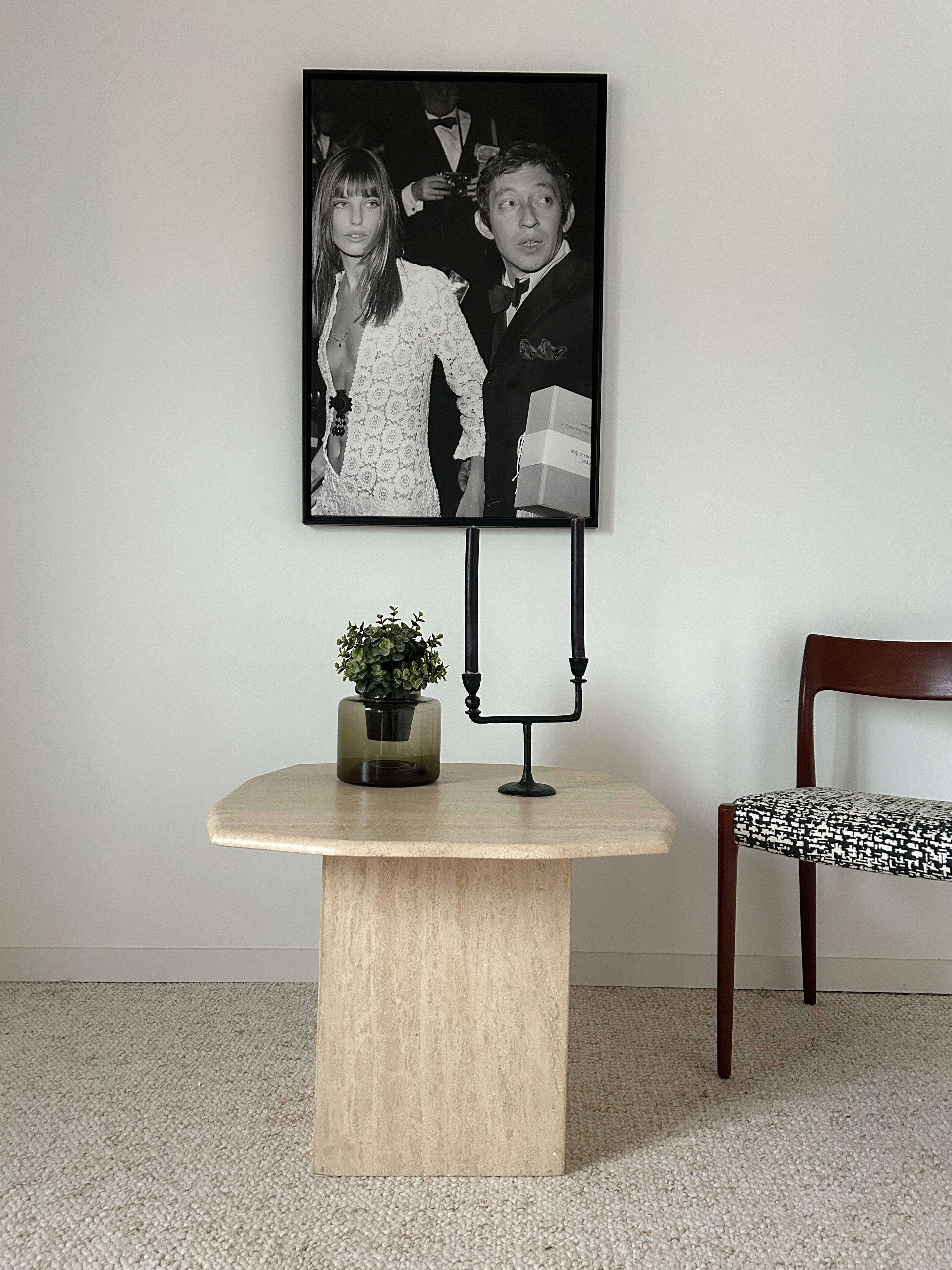 Table basse Travertin vintage