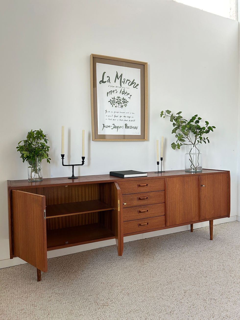Miniature : Enfilade scandinave en teck 60's