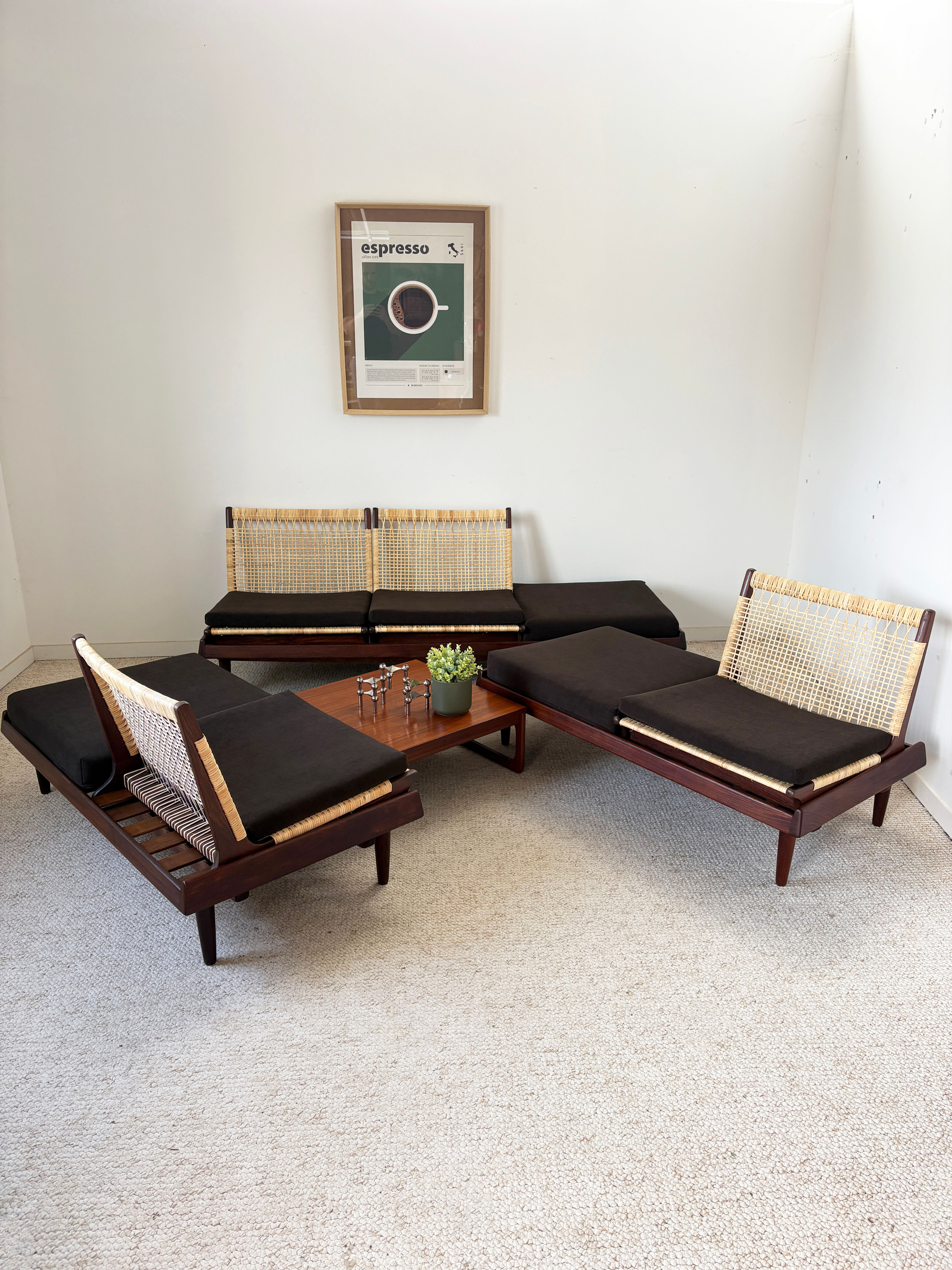 Grand salon TV modular 161 Hans Olsen, 50's'