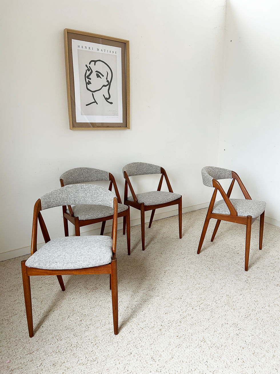 Miniature : Set de 4 chaises en chêne Kai Kristiansen #31