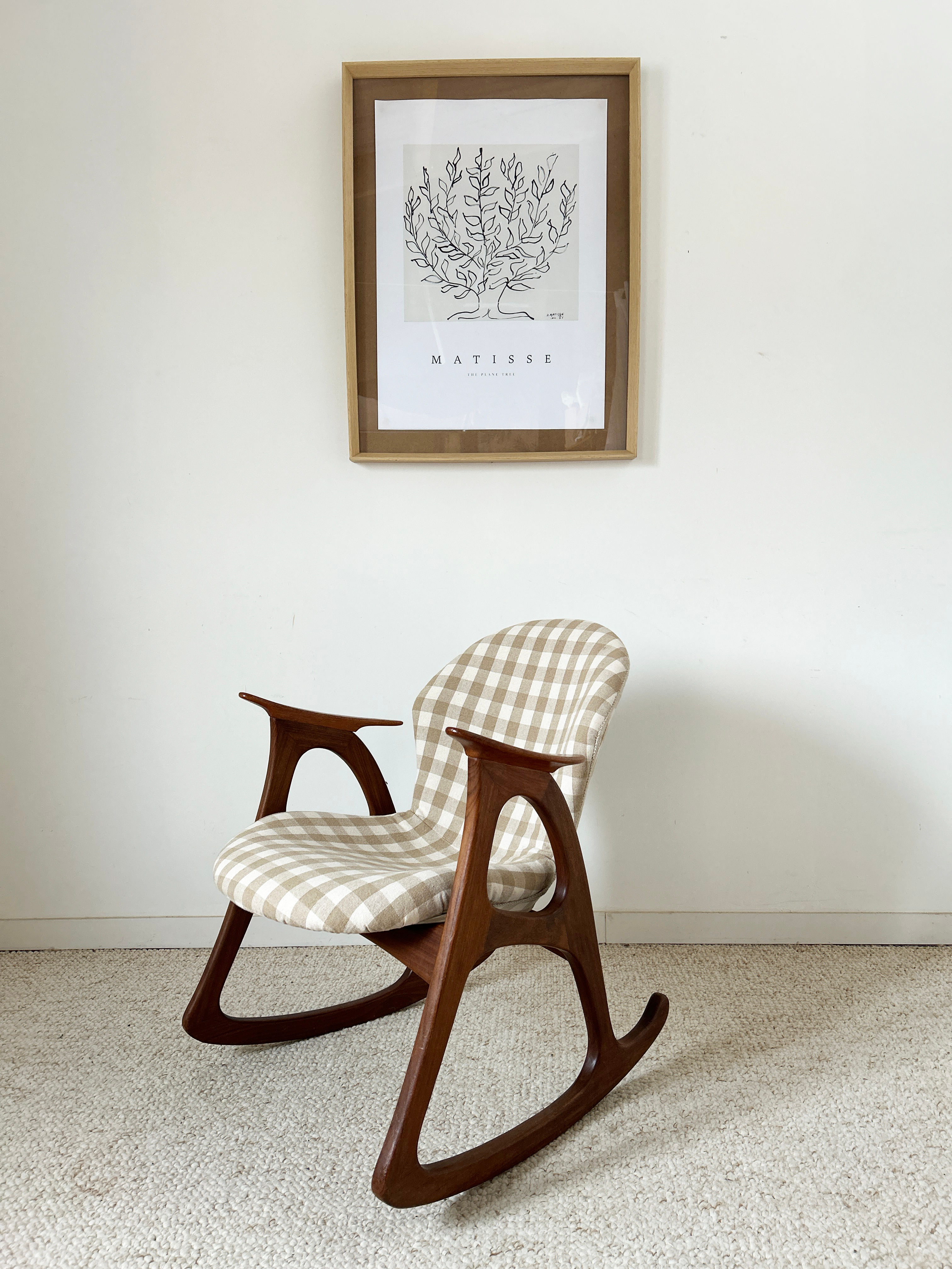 Rocking chair Vichy Aage Christiansen 60's