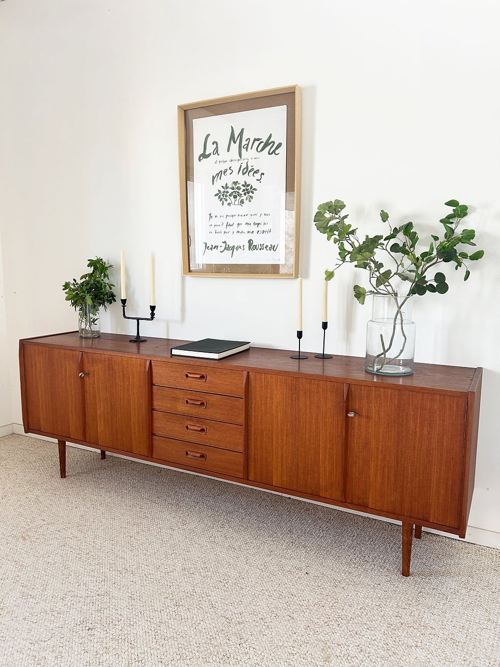 Miniature : Enfilade scandinave en teck 60's