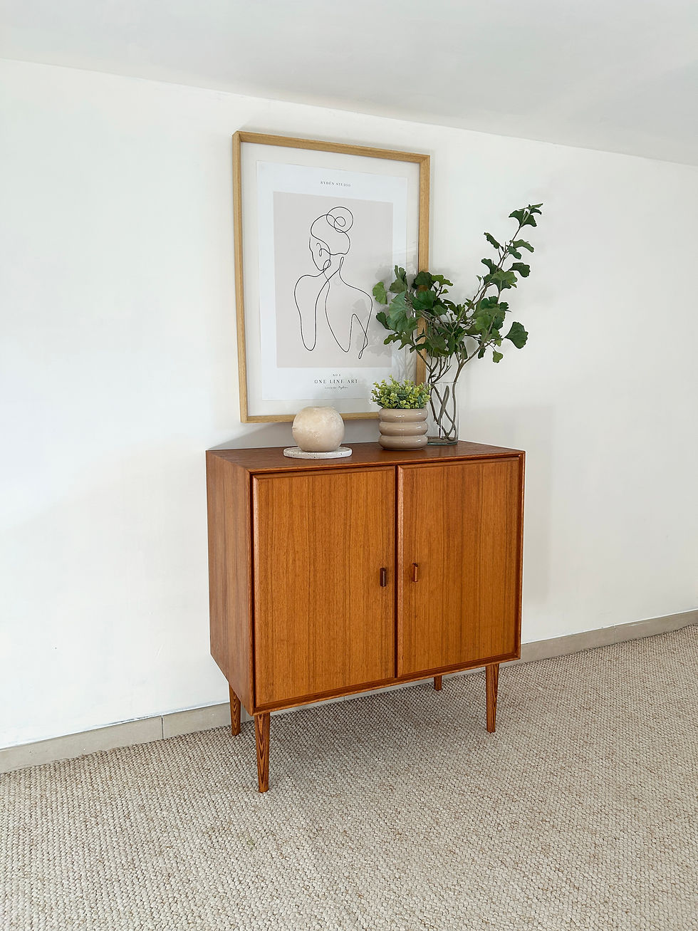 Miniature : Buffet nordique teck blond 60's