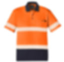 Thumbnail: Hi Vis Segmented Tape Short Sleeve Polo