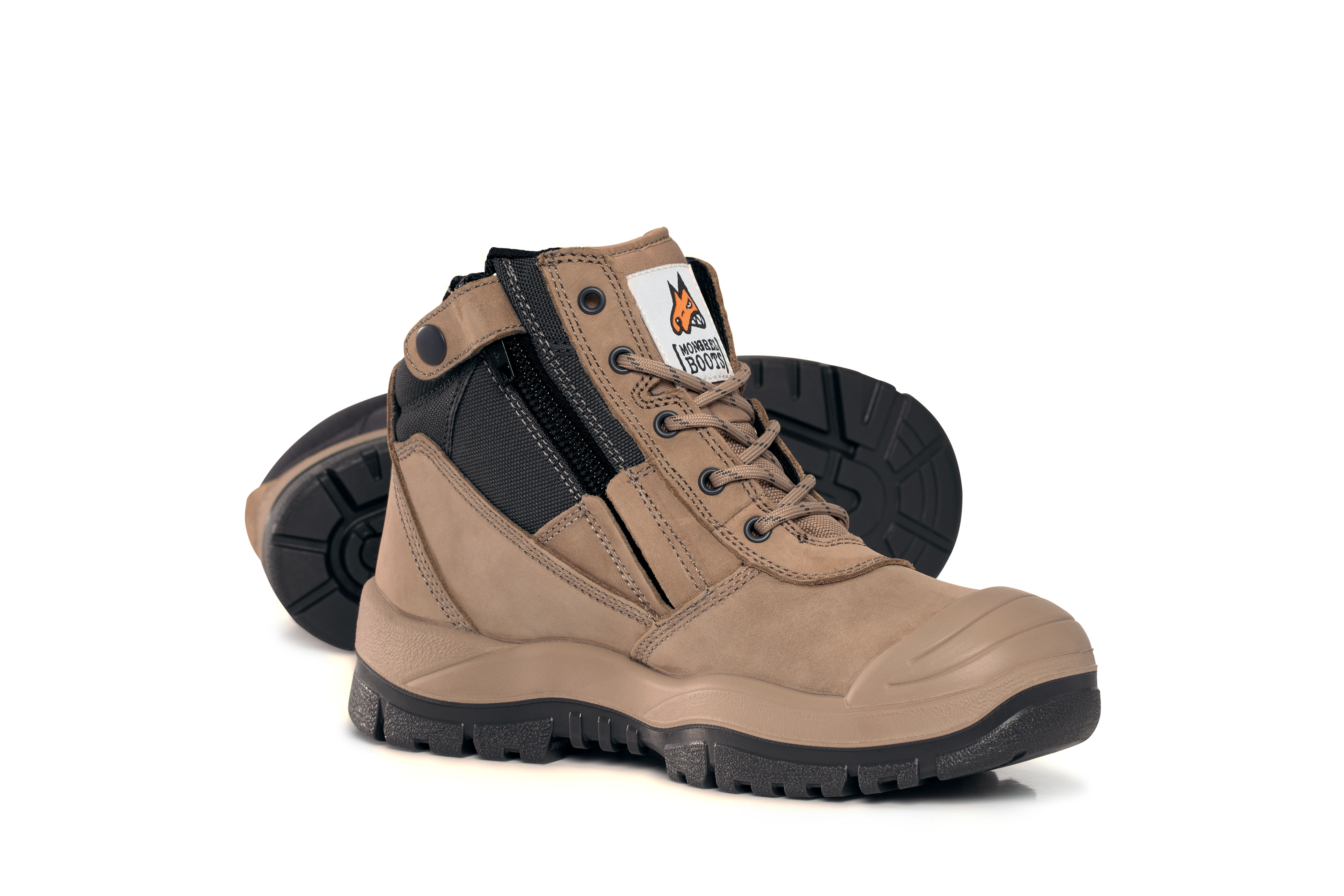 Zip sided Safety Boot with Scuff toe