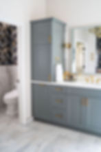 Primary Bathroom Remodel in Overland Park Kansas featuring a Custom Vanity