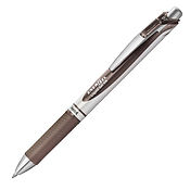 Energel Retractable Liquid Gel Roller 0.7mm Sepia - Metal Tip
