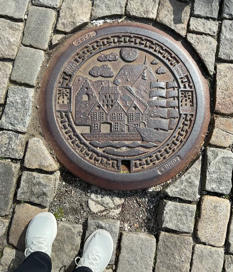 Manhole cover in Bergen, Norway