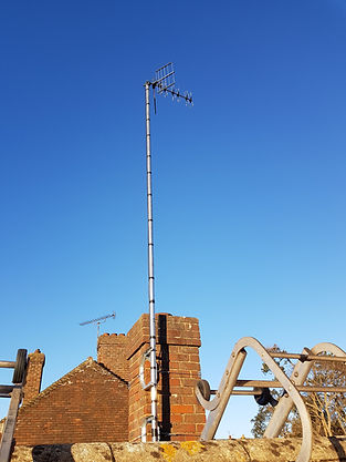 Hi Gain aerial on tall mast