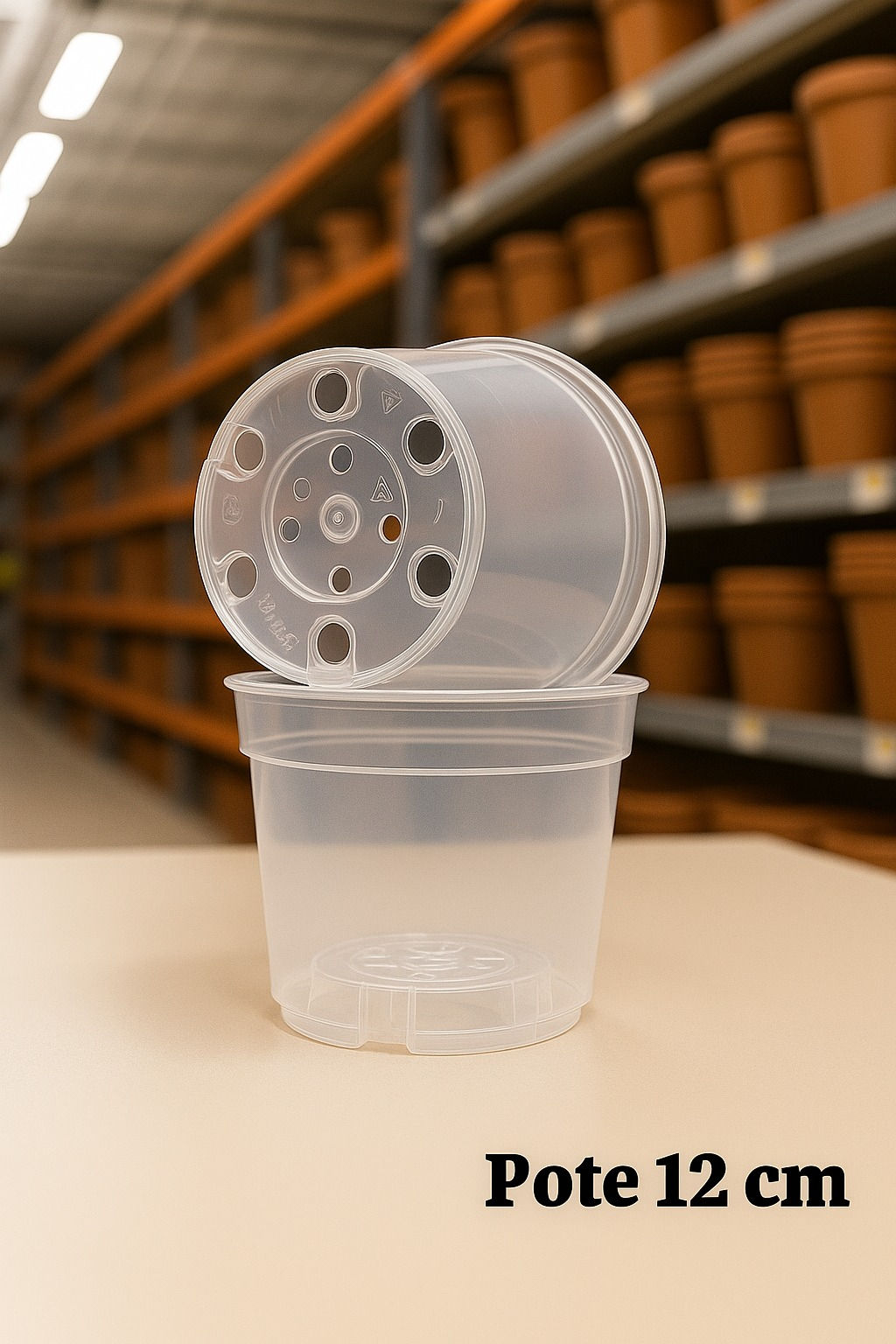 Potes plásticos TRANSPARENTES