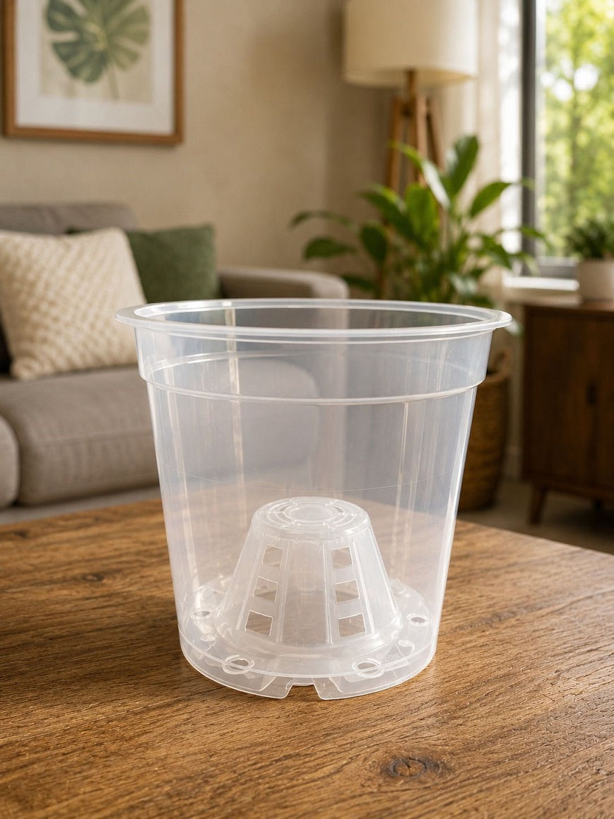 Miniatura: Potes plásticos TRANSPARENTES