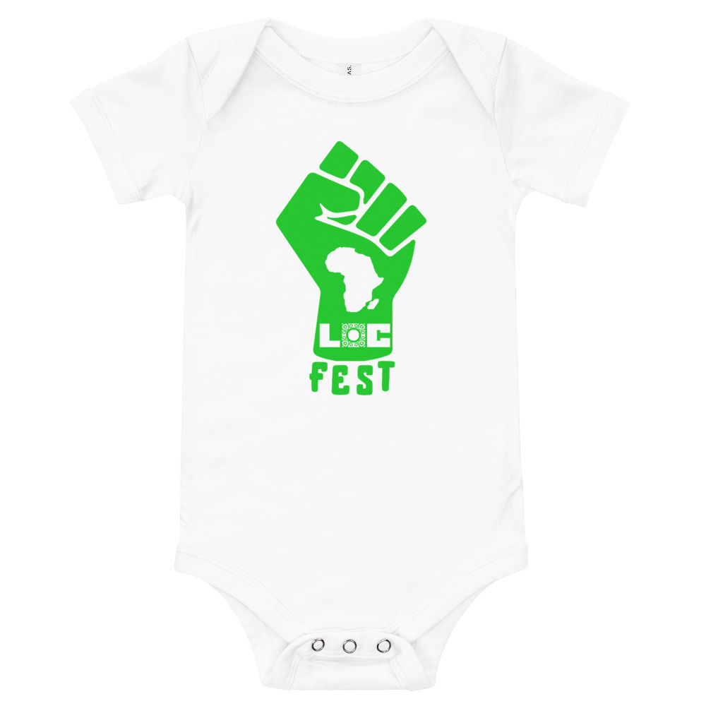 (Green) Fist LocFest T-Shirt Baby One Piece