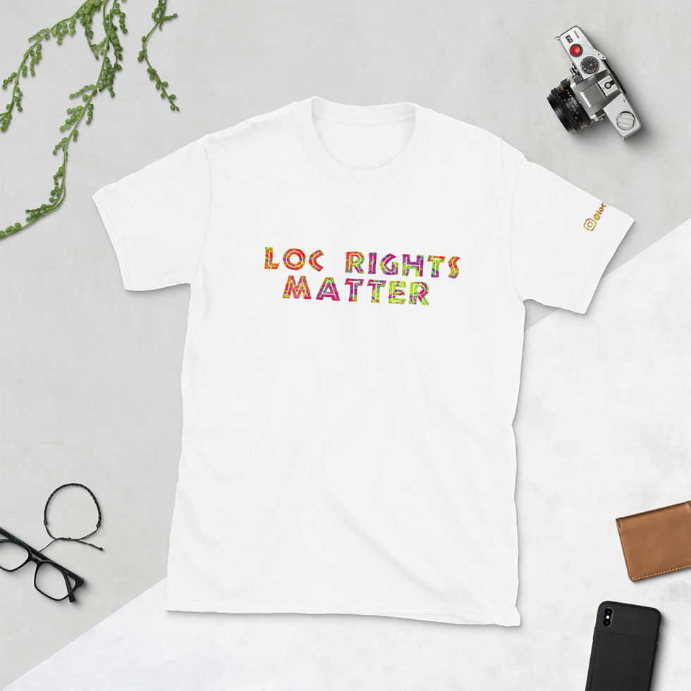 Thumbnail: Multi Color Loc Rights Matter Short-Sleeve Unisex T-Shirt