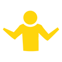 Confused person icon
