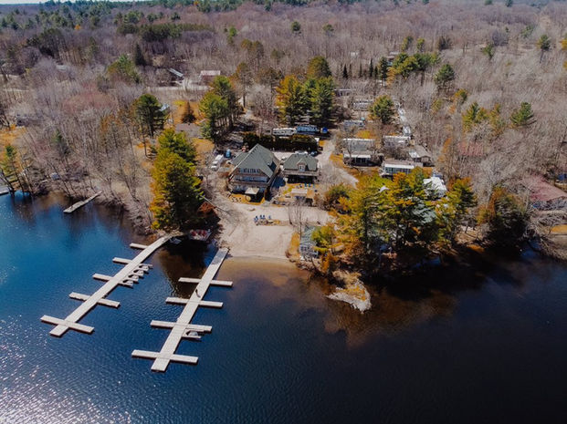 Aerial View of TerraWoods Muskoka Shores on Horseshoe Lake