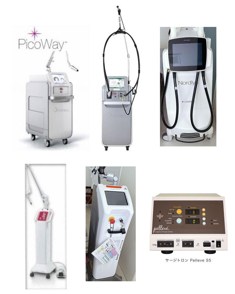 長崎で美容医療のレーザー機器をお探しなら。ピコウェイなど最新の施術機器一覧
