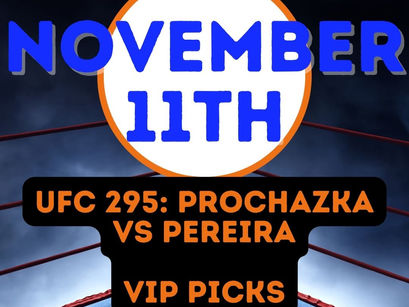 UFC 295: Prochazka vs Pereira Saturday 11/11