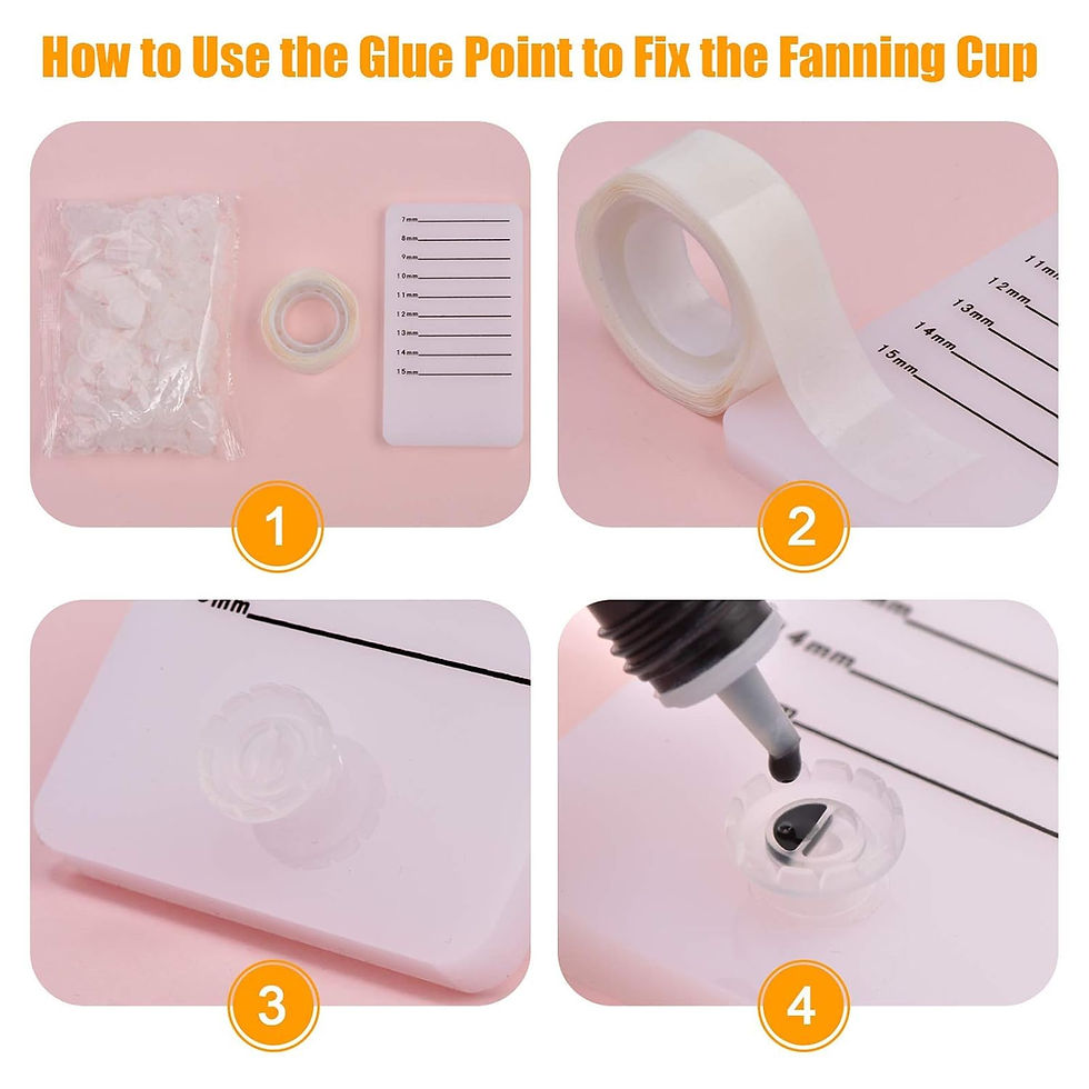 Thumbnail: Lash Glue Ring Glue Cup 100 pcs美睫嫁接开花杯