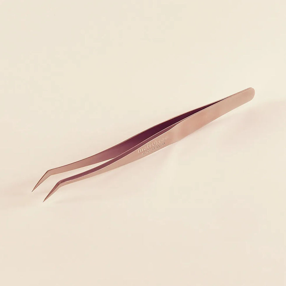 Thumbnail: Matsukaze 日本松风美睫开花镊Stainless steel Safety Eyelash Tweezer for Volume Lash