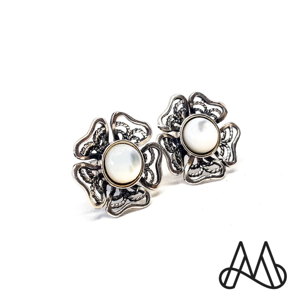 Aro Plata Envejecida / Pensamiento Nacar