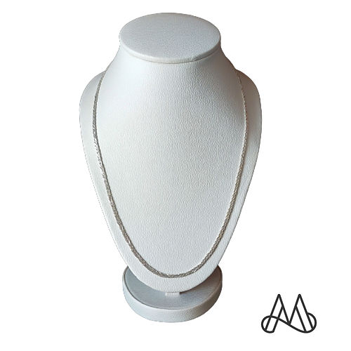 Cadena Plata Fina Italiana Ley 925 / Collar Trenzado 60 Cm