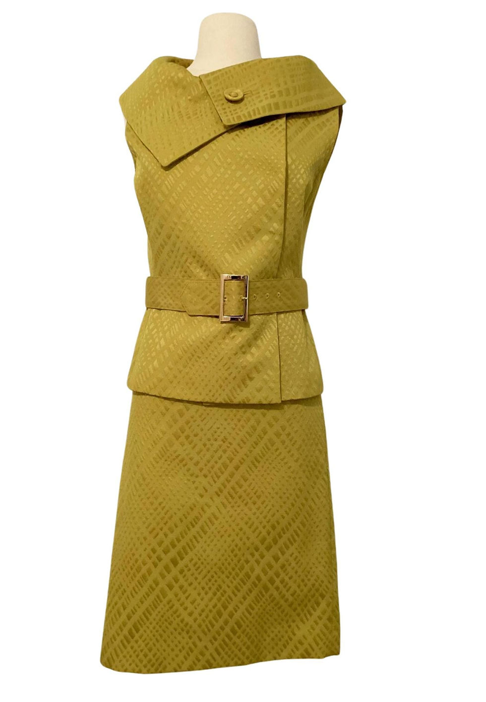 90's Tahari Arthurt S. Levine Yellow Jacket and Skirt Set