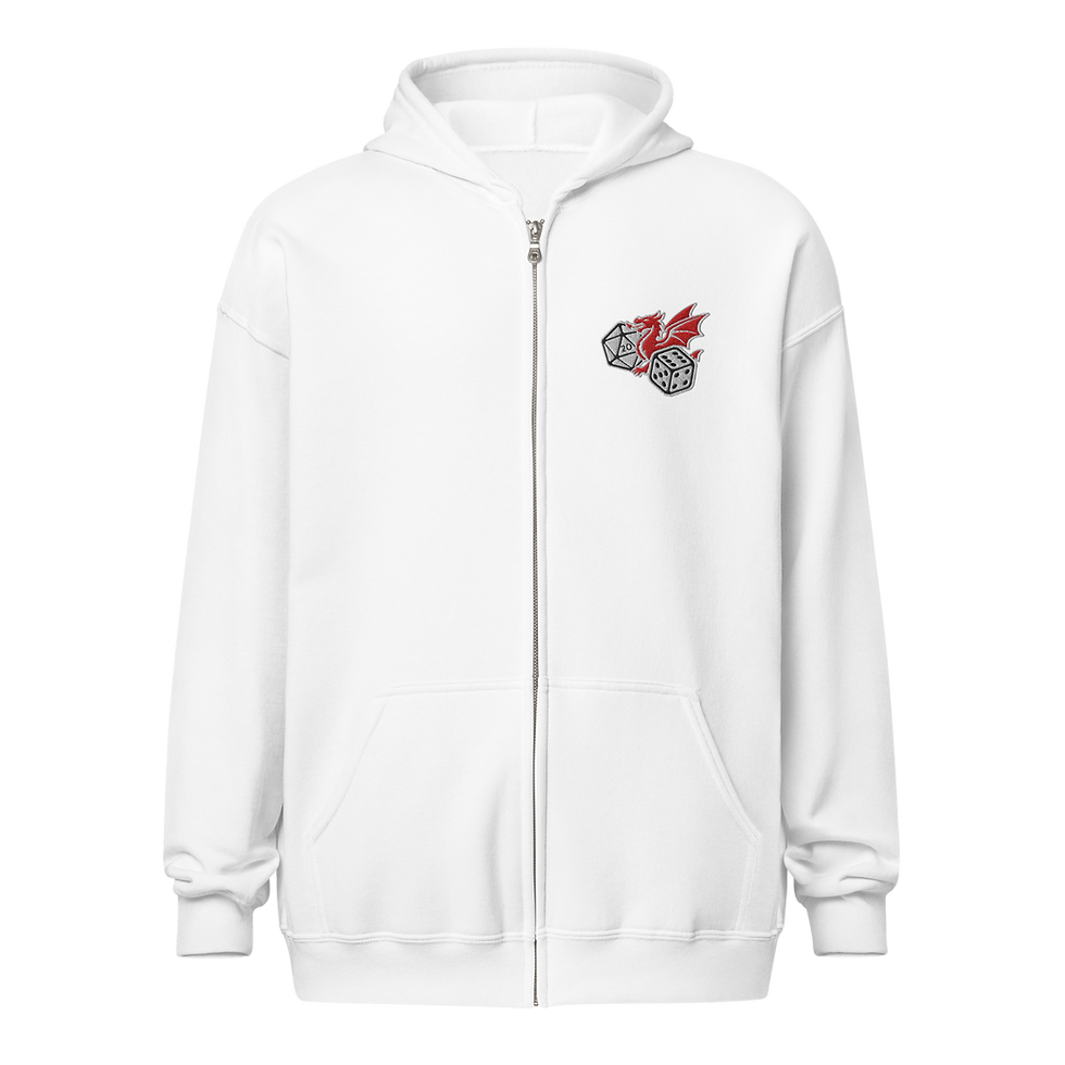 Thumbnail: Unisex zip hoodie - Embroidered
