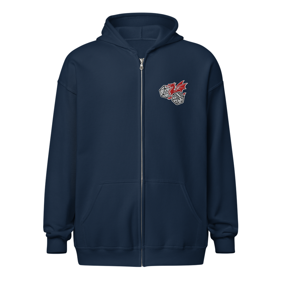 Thumbnail: Unisex zip hoodie - Embroidered