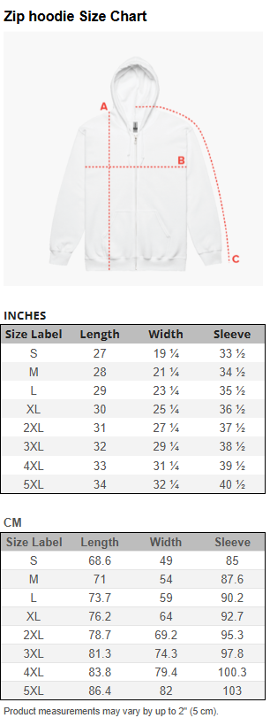 Thumbnail: Unisex zip hoodie - printed