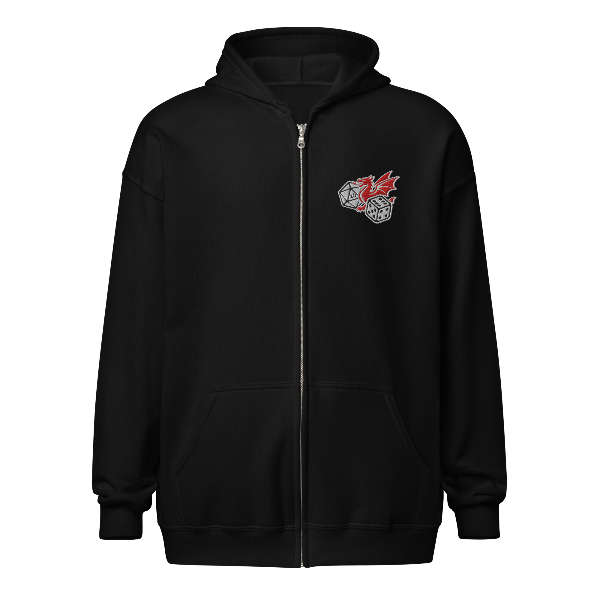 Unisex zip hoodie - Embroidered