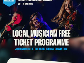 Local Musician Free Ticket Programme for the Cape Breton Island Music Tourism Convention, May 29-31, 2024