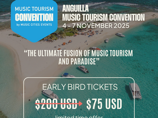 Anguilla Music Tourism Convention 2025: “The Ultimate Fusion of Music Tourism and Paradise” - Early Bird Tickets Announced